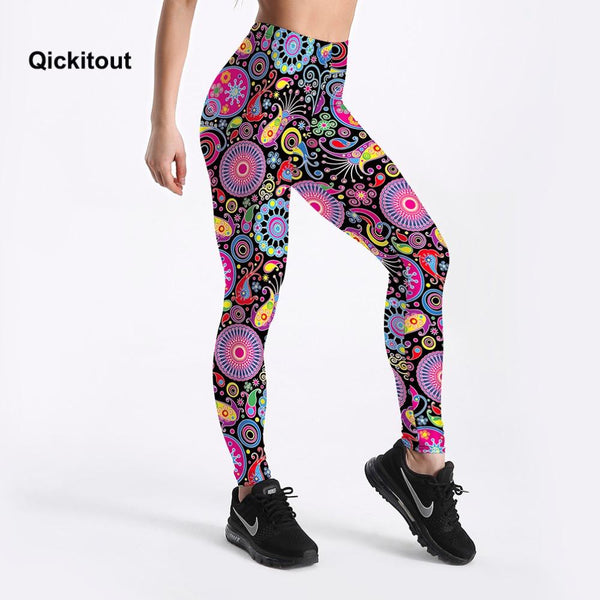 Colourful Ethnic Pattern Leggings