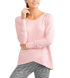 Avia Women's Athleisure Soft French Terry Tulip Hem Tunic Sweatshirt - unitedstatesgoods