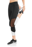 Women's Contrast Ankle Colorblock Performance Capri Legging - unitedstatesgoods