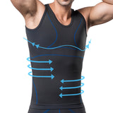 Men Elastic Gym Breathable Sport Compression O Neck Tank Top - unitedstatesgoods