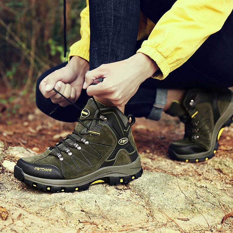 Men's Mid Trekking Hiking Boots Outdoor Lightweight Hiker - unitedstatesgoods