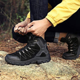 Men's Mid Trekking Hiking Boots Outdoor Lightweight Hiker - unitedstatesgoods