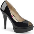 Women's Pleaser Pink Label Chloe 01 Peep-Toe Pump - unitedstatesgoods