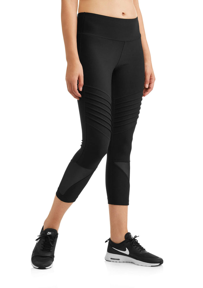 Women's Core Active Moto Mesh Performance Capri - unitedstatesgoods