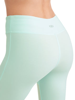 N.Y.L. Sport Women's Floral Print and Mesh Insert Performance Legging - unitedstatesgoods