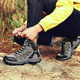 Men's Mid Trekking Hiking Boots Outdoor Lightweight Hiker - unitedstatesgoods