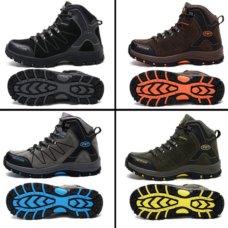 Men's Mid Trekking Hiking Boots Outdoor Lightweight Hiker - unitedstatesgoods