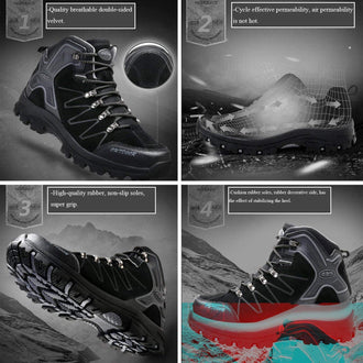 Men's Mid Trekking Hiking Boots Outdoor Lightweight Hiker - unitedstatesgoods