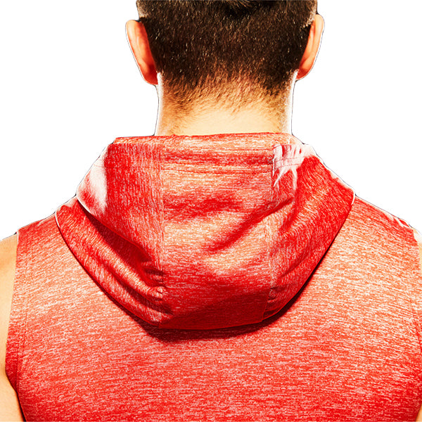 Mens Fashion Zip Up Fitness Running Hooded Vest - unitedstatesgoods