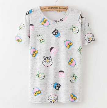 Printing  Fruit Cartoon Pattern T-shirt