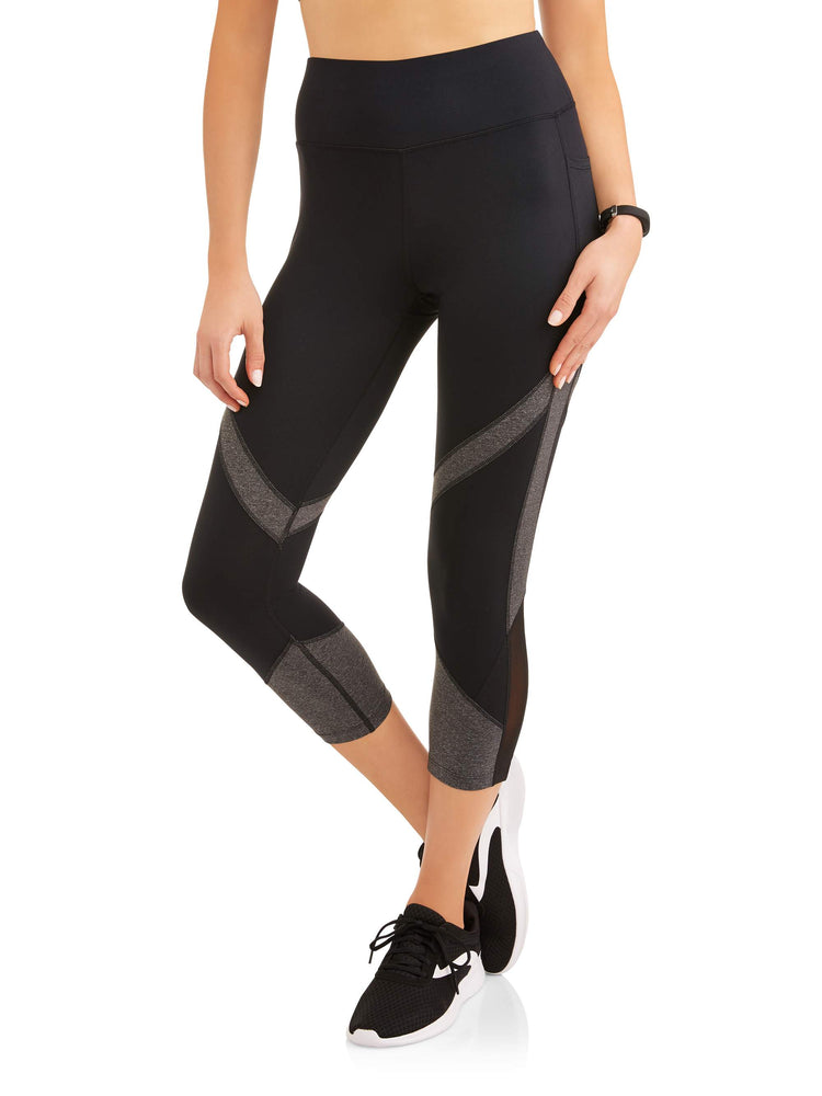 Women's Active Colorblock Performance Capri Legging - unitedstatesgoods