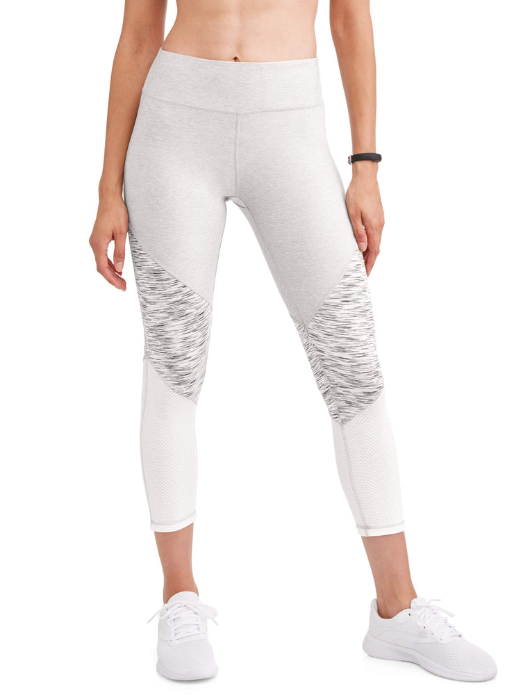 N.Y.L. Sport Women's Ombre Spacedye Mesh Performance Capri Legging - unitedstatesgoods