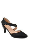 Brinley Co. Womens Comfort-sole D'orsay Cross-strap Pumps - unitedstatesgoods