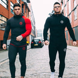 Autumn New Mens Skinny Hoodies Sweatshirts Male Gyms Fitness Bodybuilding Joggers Sportswear Casual Fashion Cotton Zipper Jacket - unitedstatesgoods