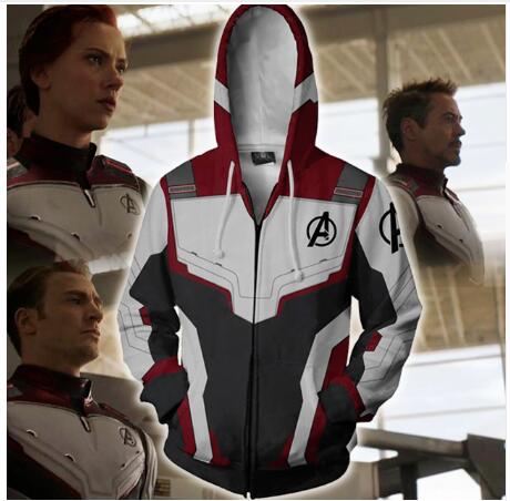 Avengers Endgame 4 Quantum Realm 3D Print Hoodies Men Fitness Pullover Sweatshirts Zipper Jacket Cosplay Costume Streetwear - unitedstatesgoods