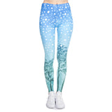 Christmas Style Women Legging Aurora Winter Printing Fitness Leggings Fashion Cozy High Waist Woman Pants - unitedstatesgoods