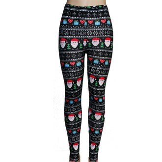 Christmas Yoga Pants women High Waist Elastic Gym Leggings Sport Fitness Sportswear Quick Dry Trousers Colorvalue Yoga Leggings - unitedstatesgoods
