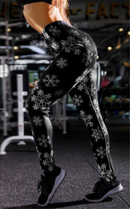 Christmas Yoga Pants women High Waist Elastic Gym Leggings Sport Fitness Sportswear Quick Dry Trousers Colorvalue Yoga Leggings - unitedstatesgoods