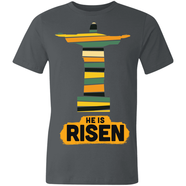 He is Risen 3001U Unisex Made in the USA Jersey Short-Sleeve T-Shirt