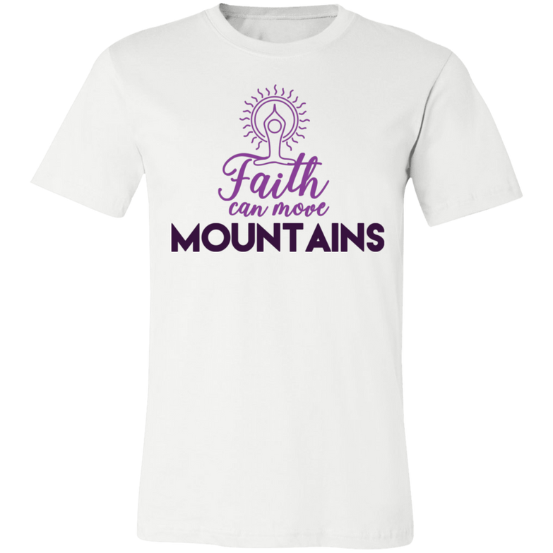 Faith can move mountains 3001C Unisex Jersey Short-Sleeve T-Shirt