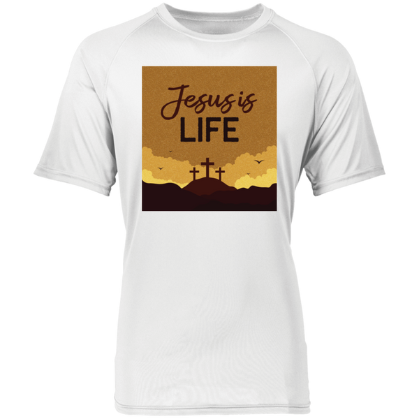 Jesus is life 2790 Raglan Sleeve Wicking Shirt