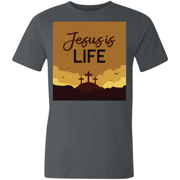 Jesus is life 3001U Unisex Made in the USA Jersey Short-Sleeve T-Shirt