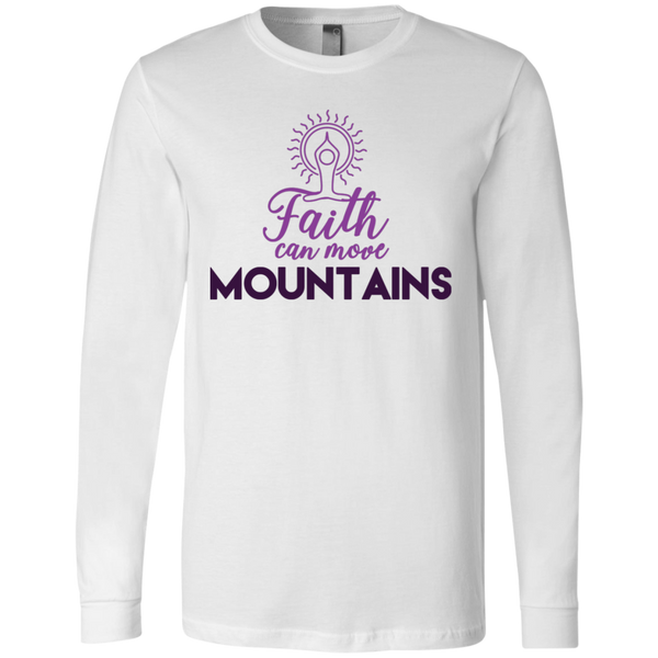 Faith can move mountains 3501 Men's Jersey LS T-Shirt