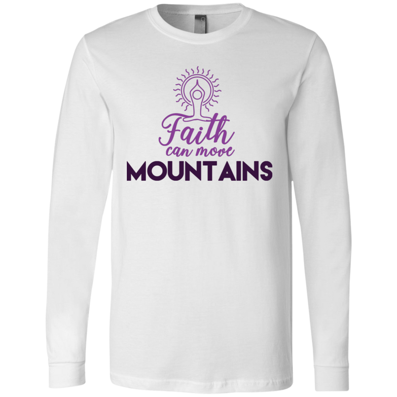 Faith can move mountains 3501 Men's Jersey LS T-Shirt