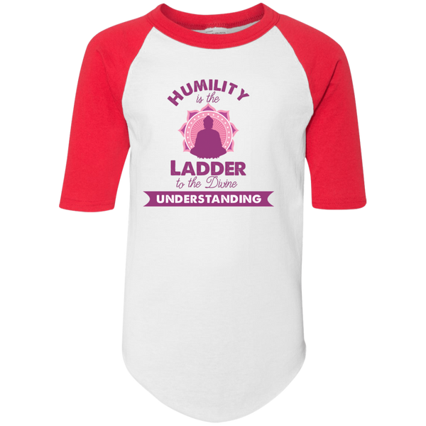 Humility is the Ladder to divine understanding 4421 Youth Colorblock Raglan Jersey