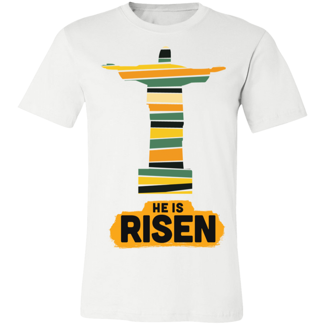 He is Risen 3001C Unisex Jersey Short-Sleeve T-Shirt