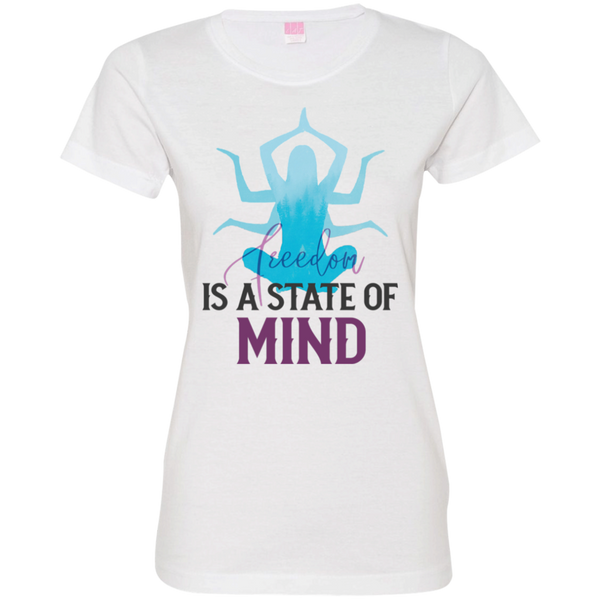 Is a state of mind 3516 Ladies' Fine Jersey T-Shirt