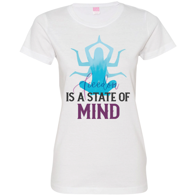 Is a state of mind 3516 Ladies' Fine Jersey T-Shirt