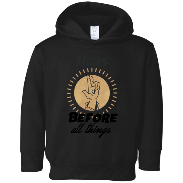 He is before all things 3326 Toddler Fleece Hoodie