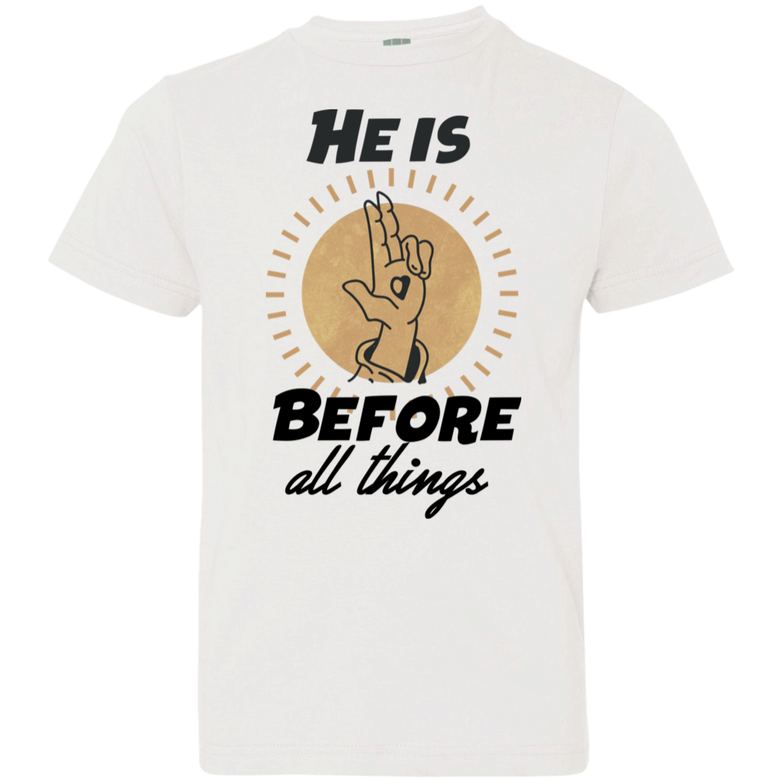 He is before all things 6101 Youth Jersey T-Shirt