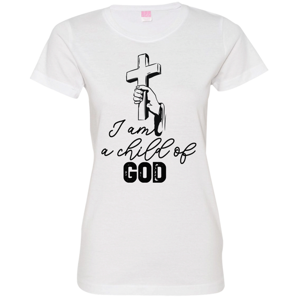 I am a child of God 3516 Ladies' Fine Jersey T-Shirt