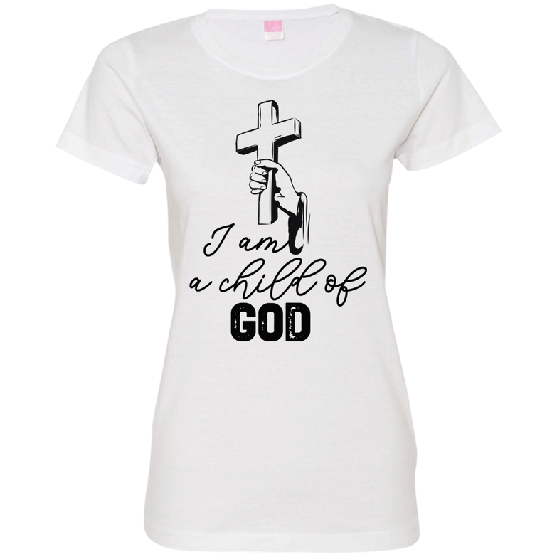 I am a child of God 3516 Ladies' Fine Jersey T-Shirt