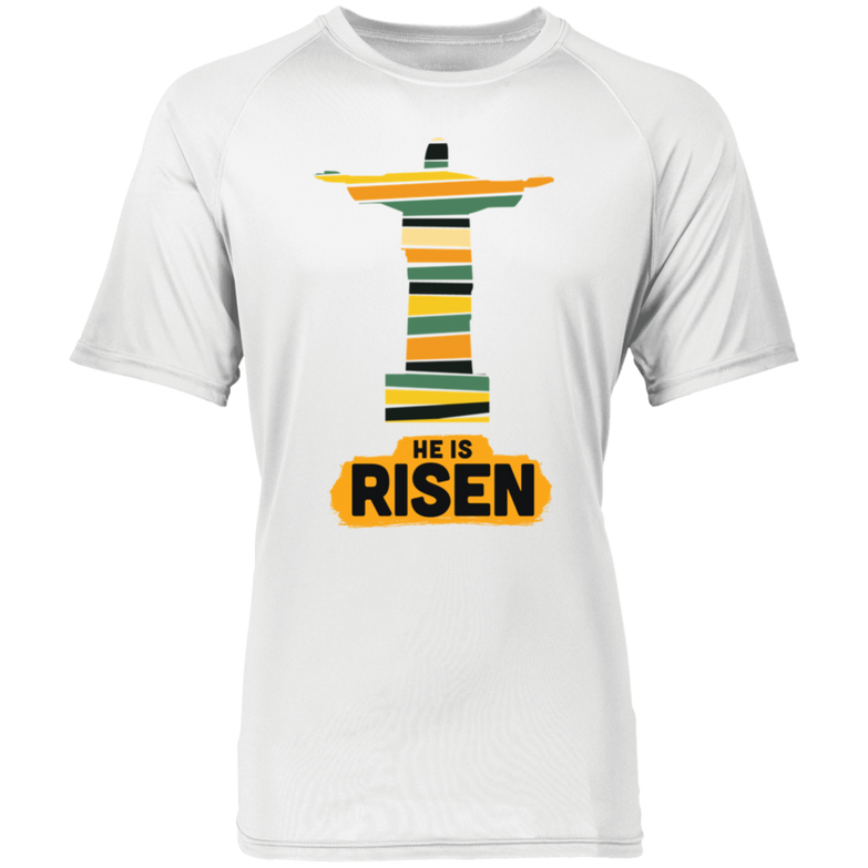 He is Risen 2790 Raglan Sleeve Wicking Shirt