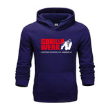 Gorilla wear brand Colorful Men Hip Hop Streetwear Solid Fleece Man Hoodies Men's Thicken Clothes Winter Sweatshirts loose Hoody - unitedstatesgoods