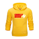 Gorilla wear brand Colorful Men Hip Hop Streetwear Solid Fleece Man Hoodies Men's Thicken Clothes Winter Sweatshirts loose Hoody - unitedstatesgoods