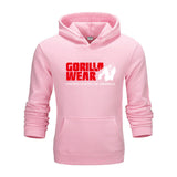 Gorilla wear brand Colorful Men Hip Hop Streetwear Solid Fleece Man Hoodies Men's Thicken Clothes Winter Sweatshirts loose Hoody - unitedstatesgoods