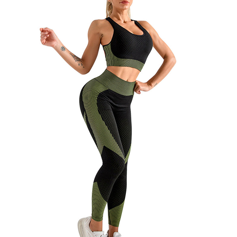 2020 Yoga Bra Suits Women Yoga Set Gym Clothing Female Sport Fitness Suit Running Clothes Yoga top+ Leggings Women Seamless Gym