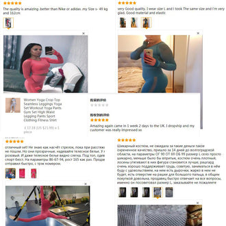 Yoga Set Women Seamless Leggings Yoga Crop Top Workout Pants Gym Set High Waist Legging Sport Clothing Fitness Suit Sportwear