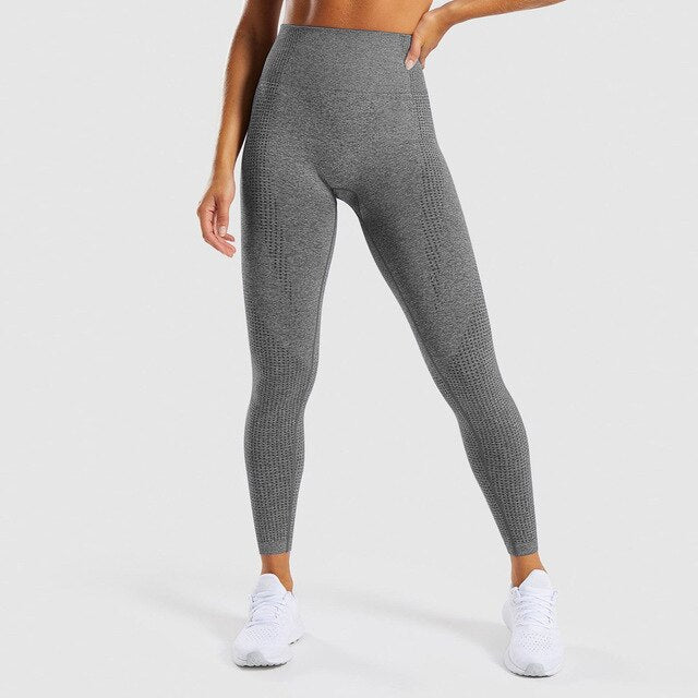 2 Piece Women Fitness Yoga Set  Clothing Leggings+Cropped Shirts Seamless Gym Sport Suit Women Long Sleeve Tracksuit Active Wear