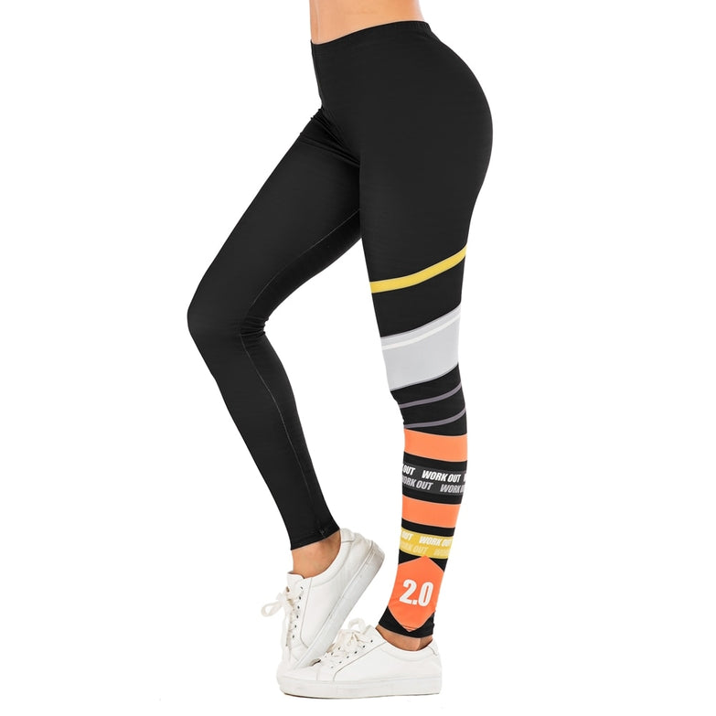 Brand Sexy Women Legging leaf Printing Fitness leggins Fashion Slim legins High Waist Leggings Woman Pants