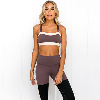 2 Piece Set Women Quick Dry Yoga Set Tracksuit Workout Gym Set Running Clothing Sportswear Fitness Suit Yoga Bra Sports Leggings