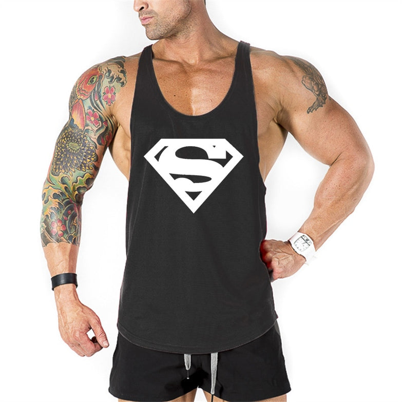 New brand Gyms Clothing Tank Tops Fitness Mens Bodybuilding Tanktops Cotton Vest For Muscle Men body Workout Sleeveless Shirt - unitedstatesgoods