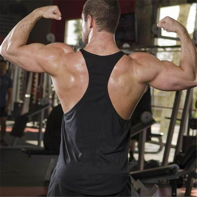 New brand Gyms Clothing Tank Tops Fitness Mens Bodybuilding Tanktops Cotton Vest For Muscle Men body Workout Sleeveless Shirt - unitedstatesgoods