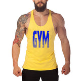 Brand Gyms Clothing Fitness Men Tank Top Letters Print Vest Mens Bodybuilding Stringer Tanktop Workout Singlet Sleeveless Shirt - unitedstatesgoods