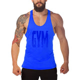 Brand Gyms Clothing Fitness Men Tank Top Letters Print Vest Mens Bodybuilding Stringer Tanktop Workout Singlet Sleeveless Shirt - unitedstatesgoods