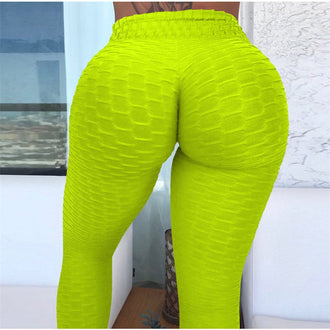 SALSPOR Sport Leggings Women Gym High Waist Push Up Yoga Pants Jacquard Fitness Legging Running Trousers Woman Tight Sport Pants